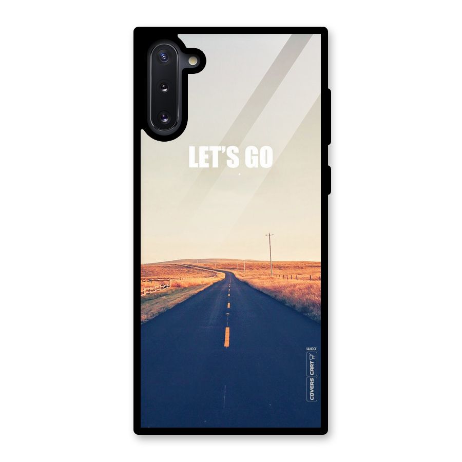 Lets Wander Glass Back Case for Galaxy Note 10