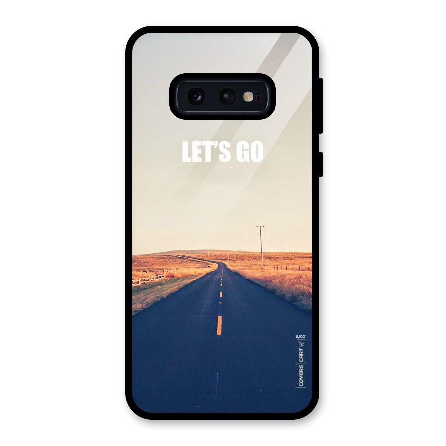 Lets Wander Glass Back Case for Galaxy S10e