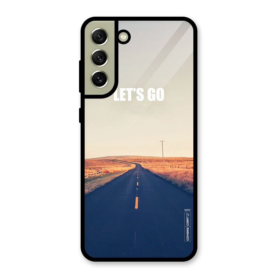 Lets Wander Glass Back Case for Galaxy S21 FE 5G