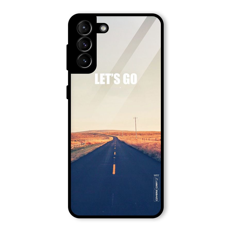 Lets Wander Glass Back Case for Galaxy S21 Plus