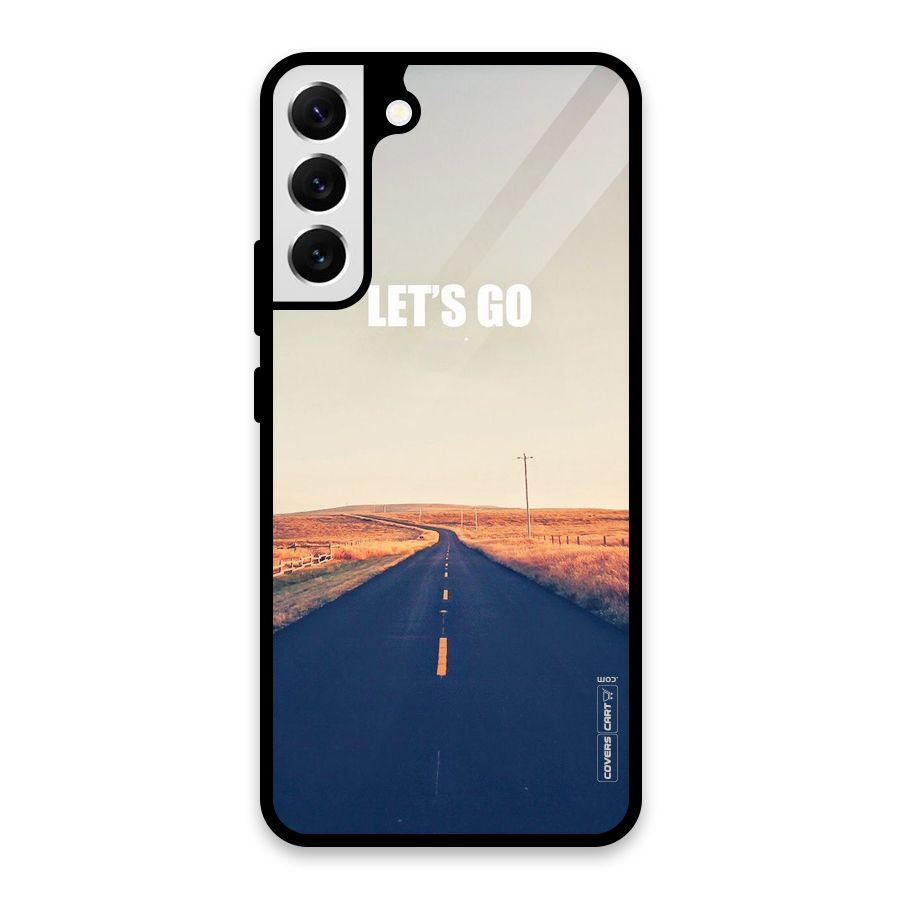 Lets Wander Glass Back Case for Galaxy S22 Plus 5G