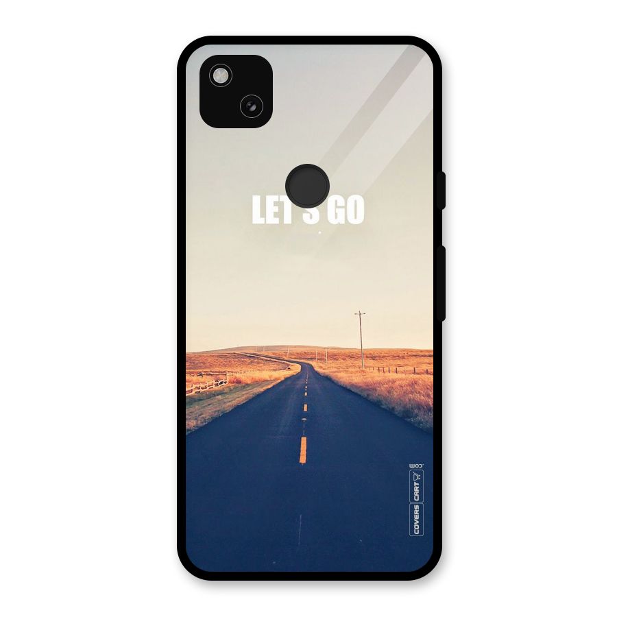 Lets Wander Glass Back Case for Google Pixel 4a
