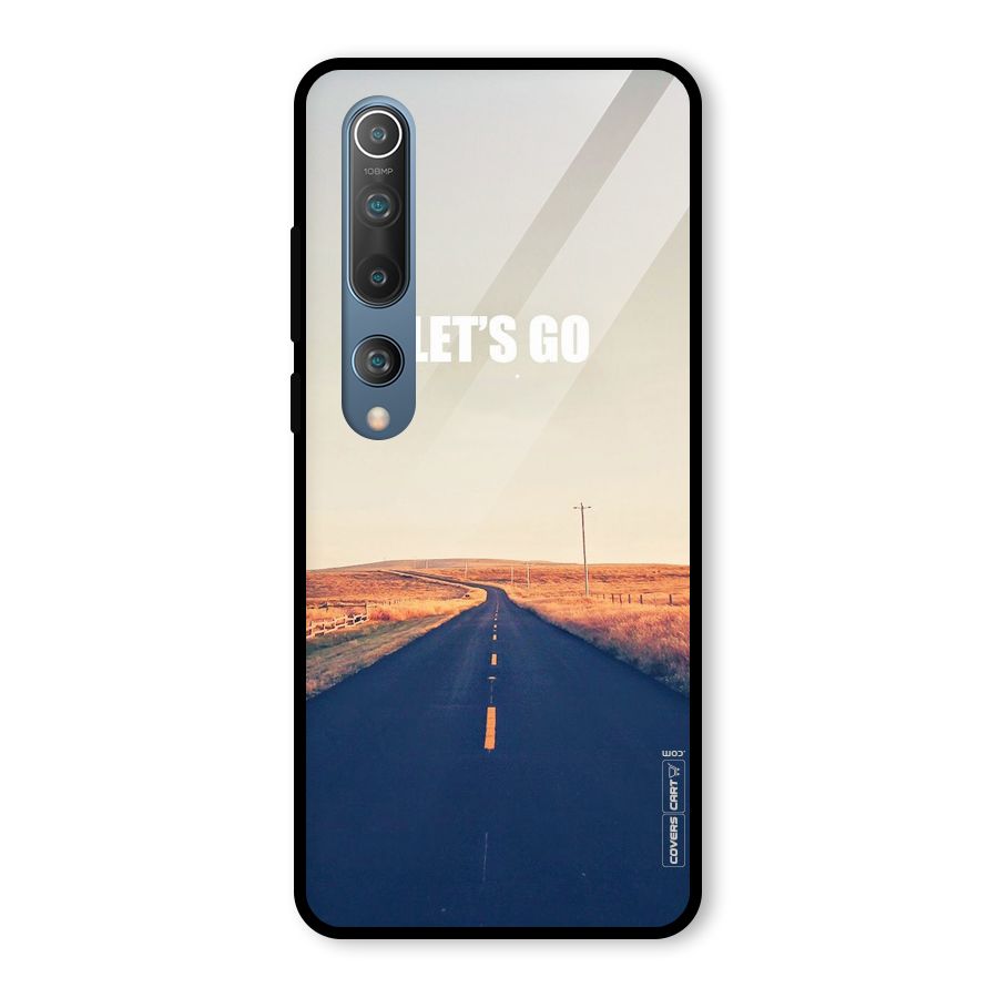 Lets Wander Glass Back Case for Mi 10