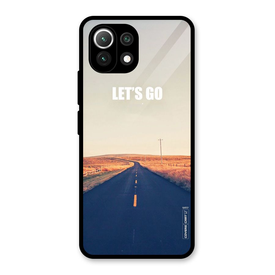 Lets Wander Glass Back Case for Mi 11 Lite