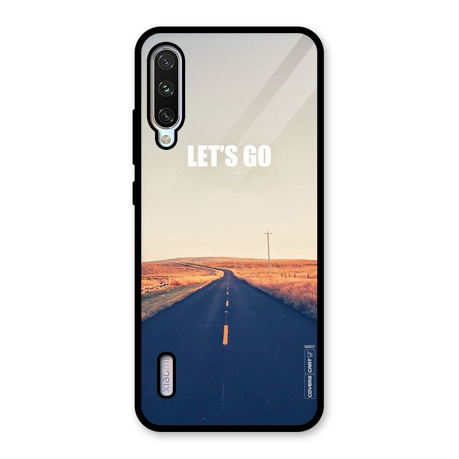 Lets Wander Glass Back Case for Mi A3