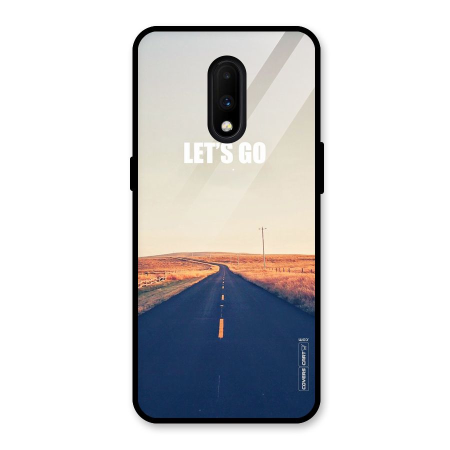 Lets Wander Glass Back Case for OnePlus 7