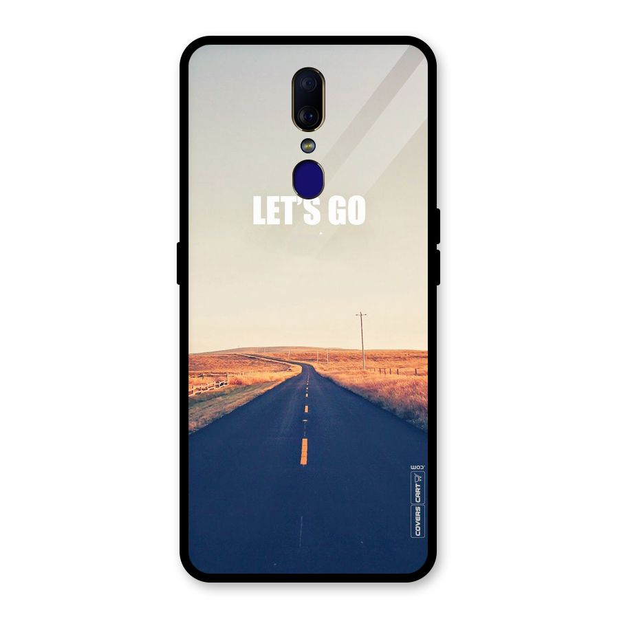 Lets Wander Glass Back Case for Oppo F11