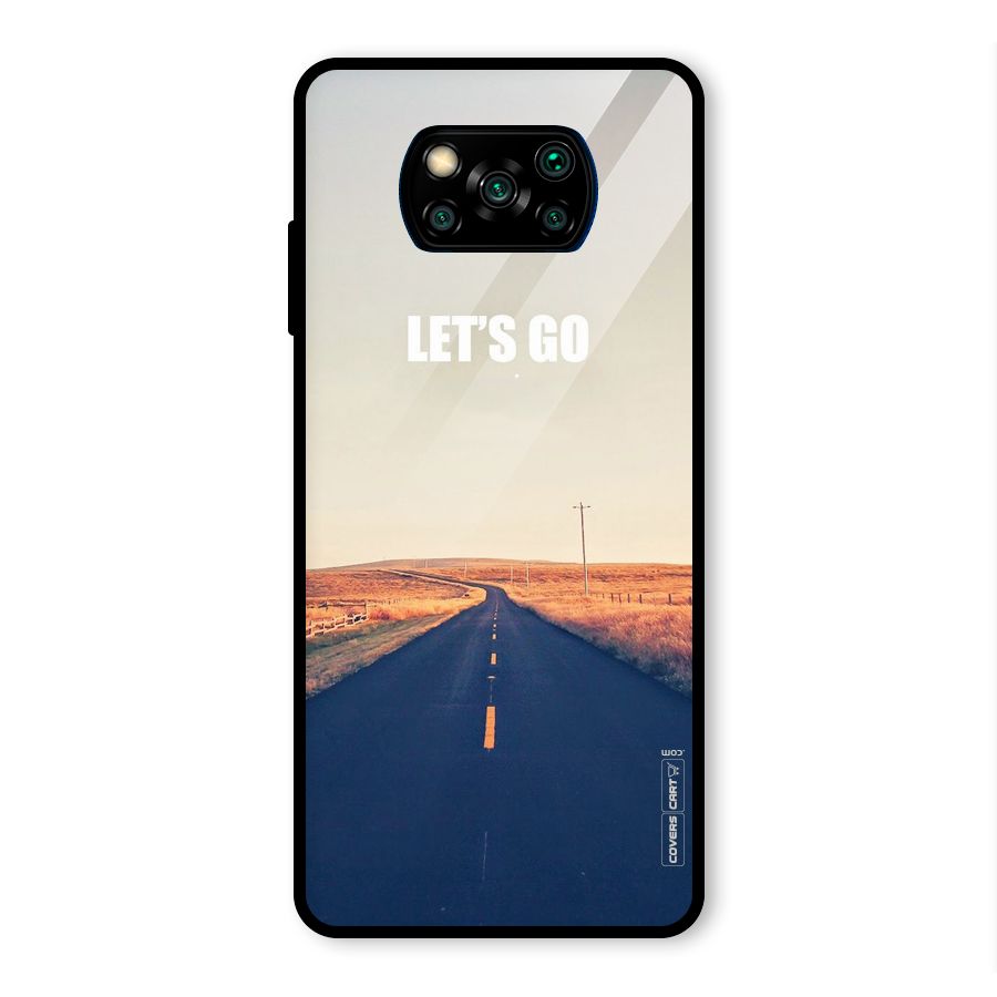 Lets Wander Glass Back Case for Poco X3 Pro