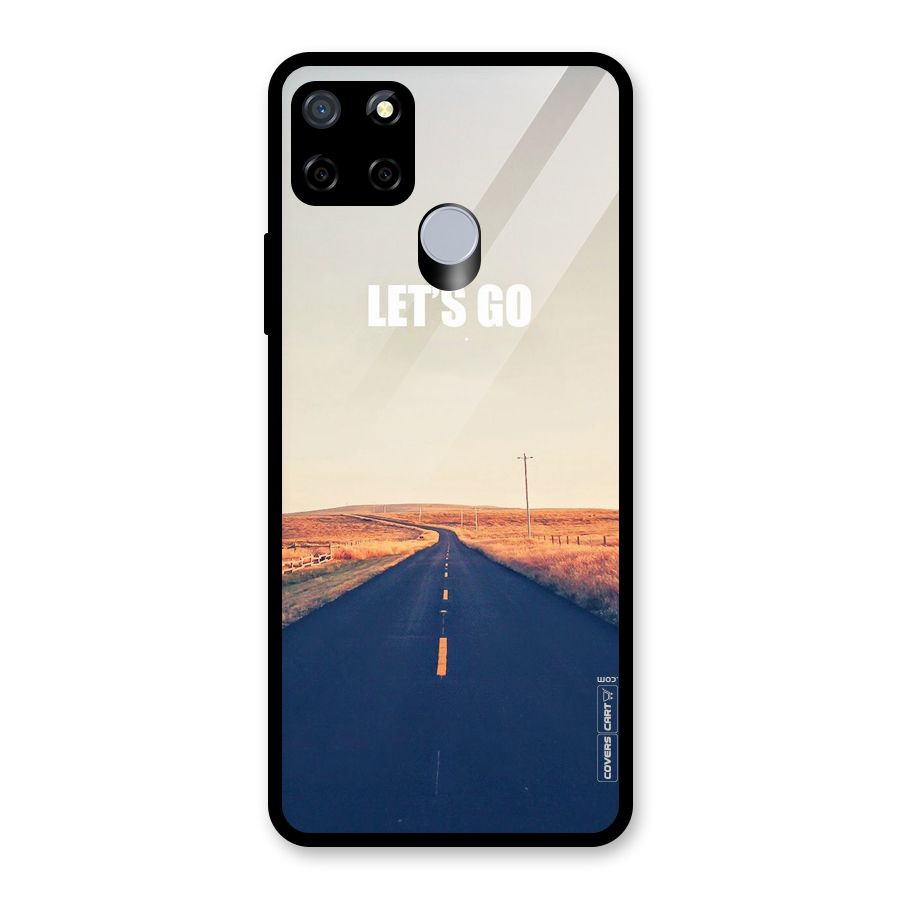 Lets Wander Glass Back Case for Realme C15
