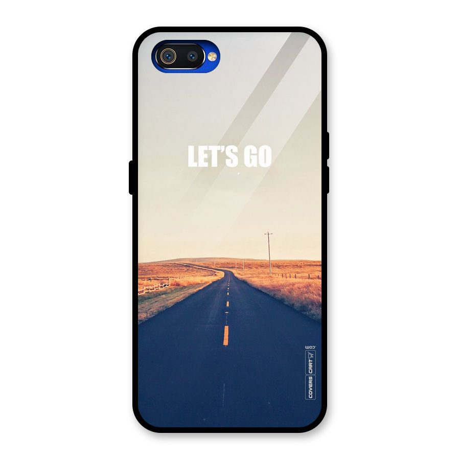 Lets Wander Glass Back Case for Realme C2