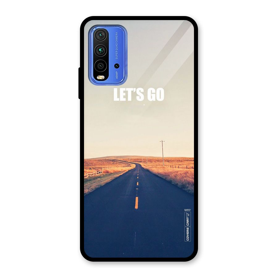 Lets Wander Glass Back Case for Redmi 9 Power
