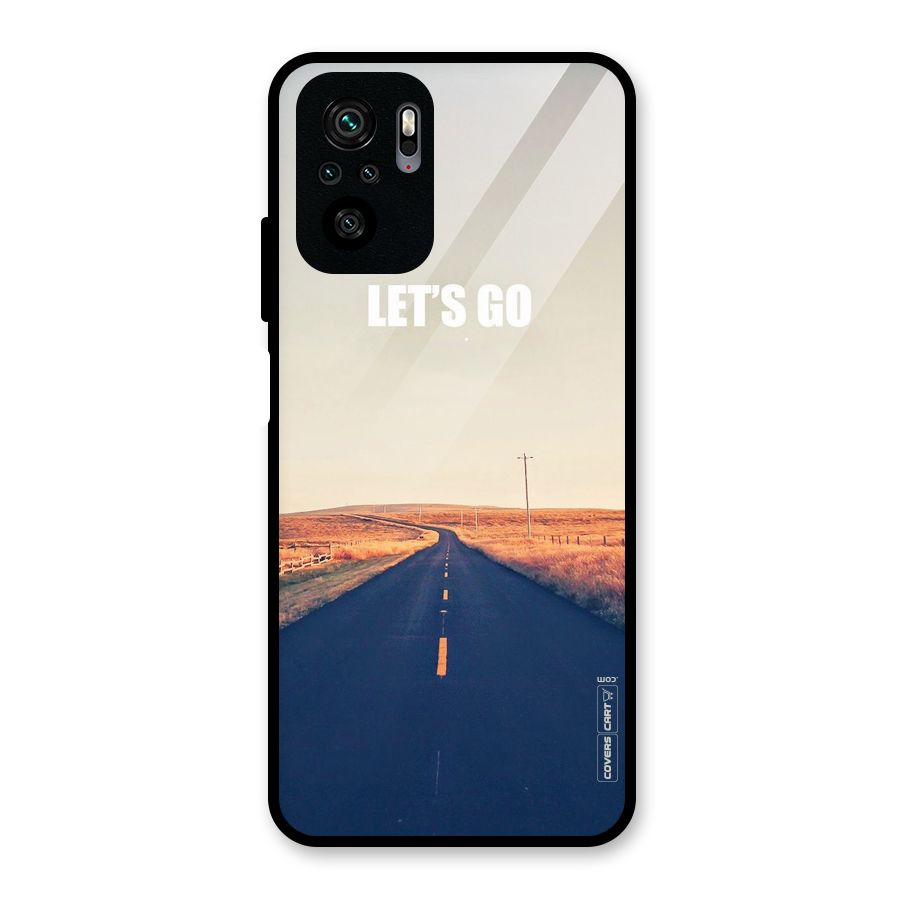 Lets Wander Glass Back Case for Redmi Note 10S