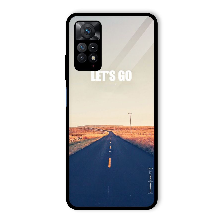 Lets Wander Glass Back Case for Redmi Note 11 Pro