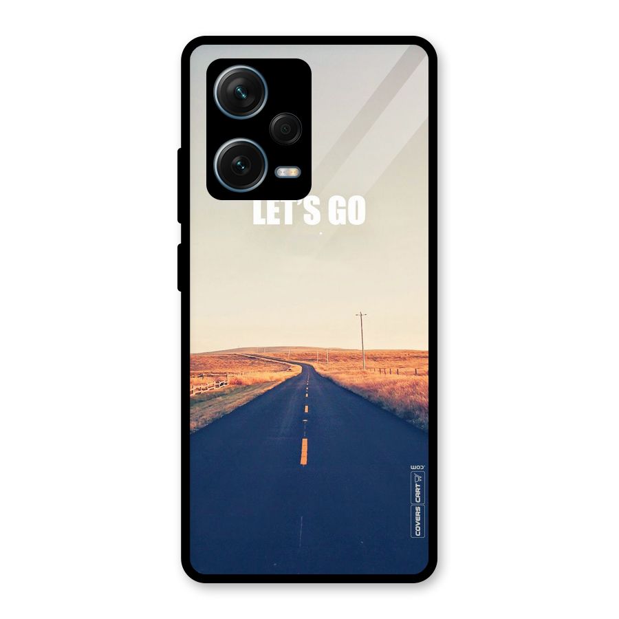 Lets Wander Glass Back Case for Redmi Note 12 Pro Plus 5G