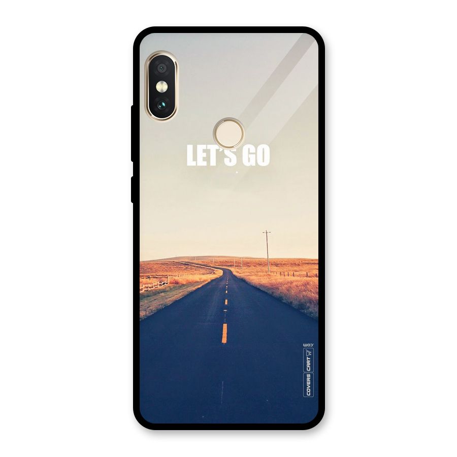Lets Wander Glass Back Case for Redmi Note 5 Pro