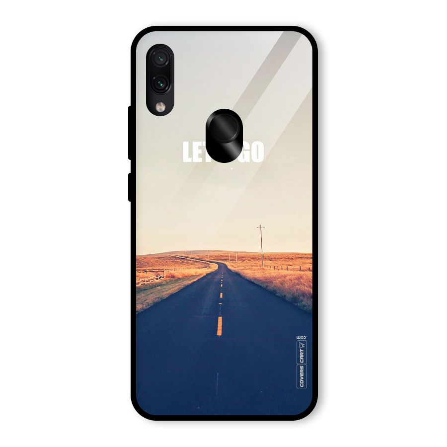 Lets Wander Glass Back Case for Redmi Note 7 Pro