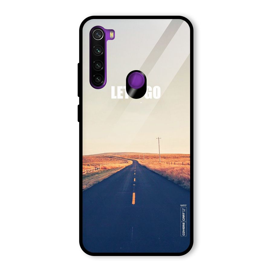 Lets Wander Glass Back Case for Redmi Note 8