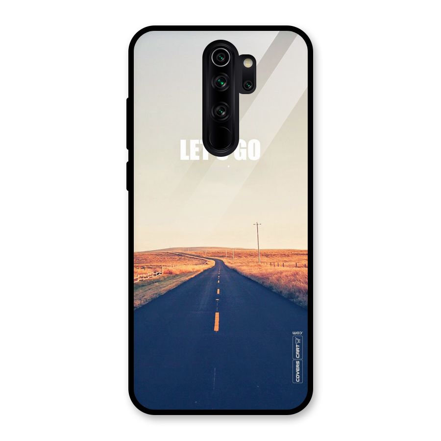 Lets Wander Glass Back Case for Redmi Note 8 Pro