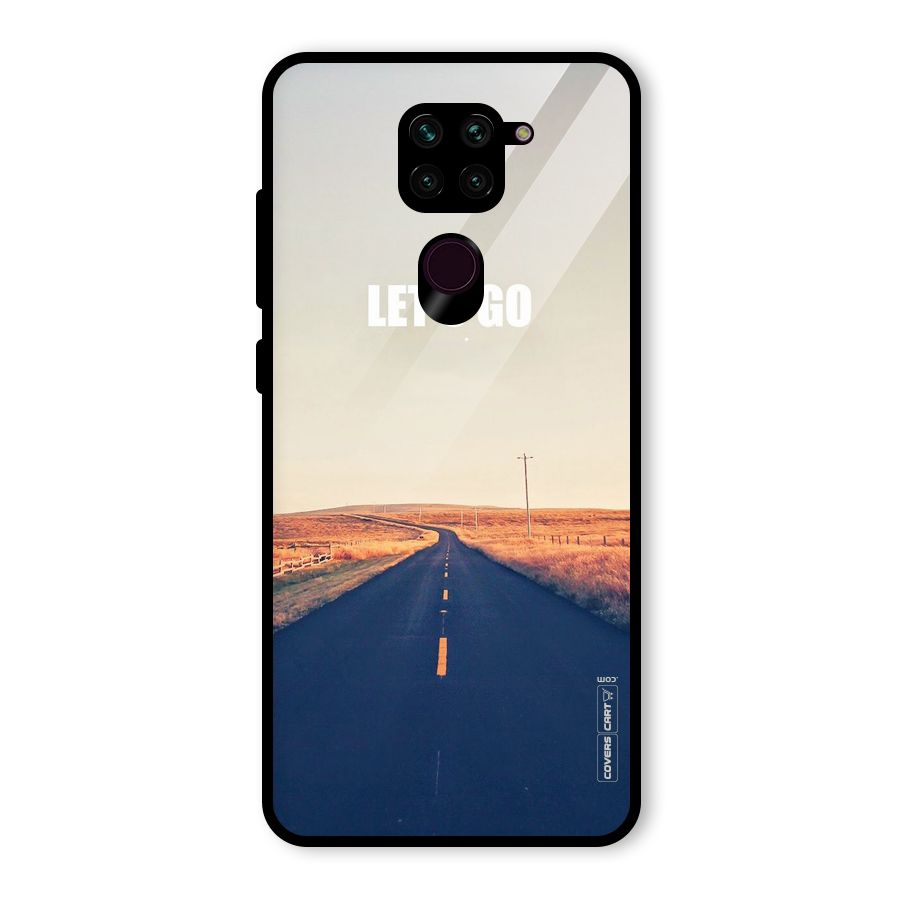 Lets Wander Glass Back Case for Redmi Note 9