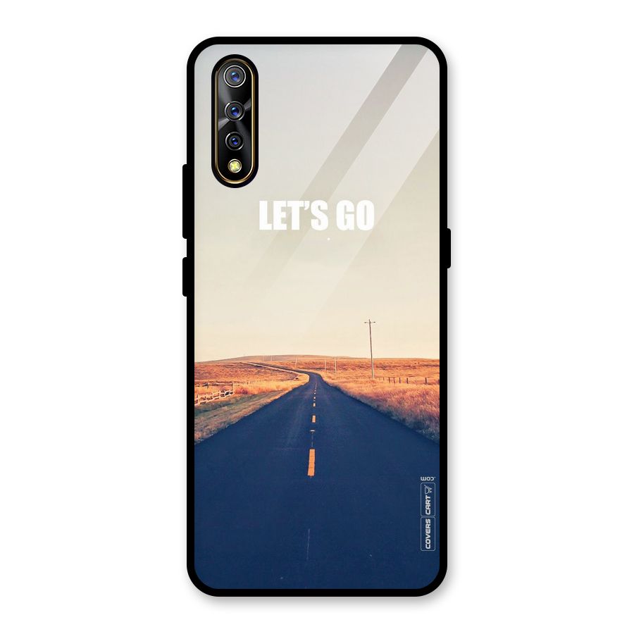Lets Wander Glass Back Case for Vivo S1