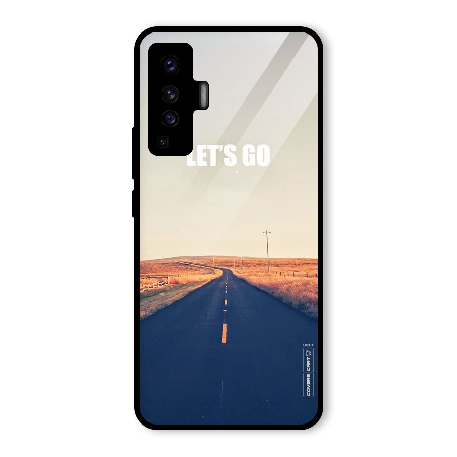Lets Wander Glass Back Case for Vivo X50