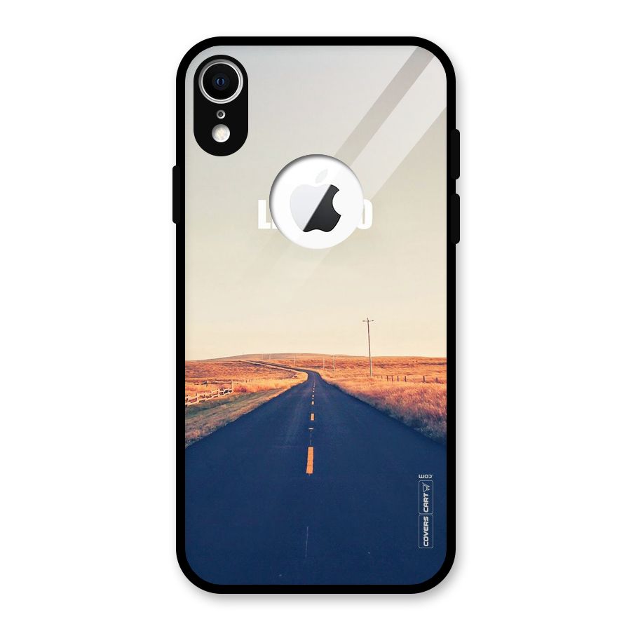 Lets Wander Glass Back Case for iPhone XR Logo Cut