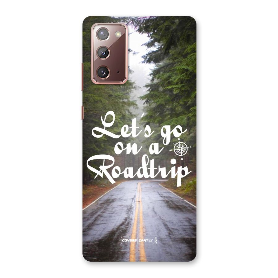 Lets go on a Roadtrip Back Case for Galaxy Note 20
