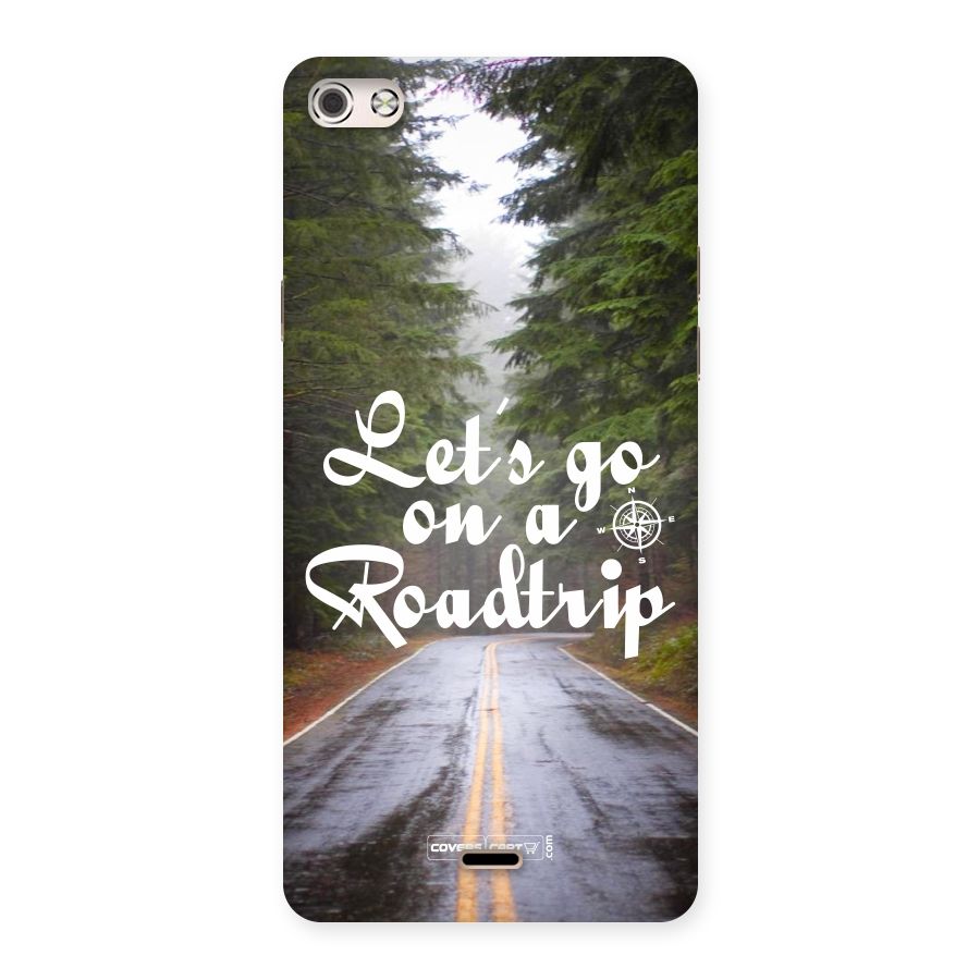 Lets go on a Roadtrip Back Case for Micromax Canvas Silver 5