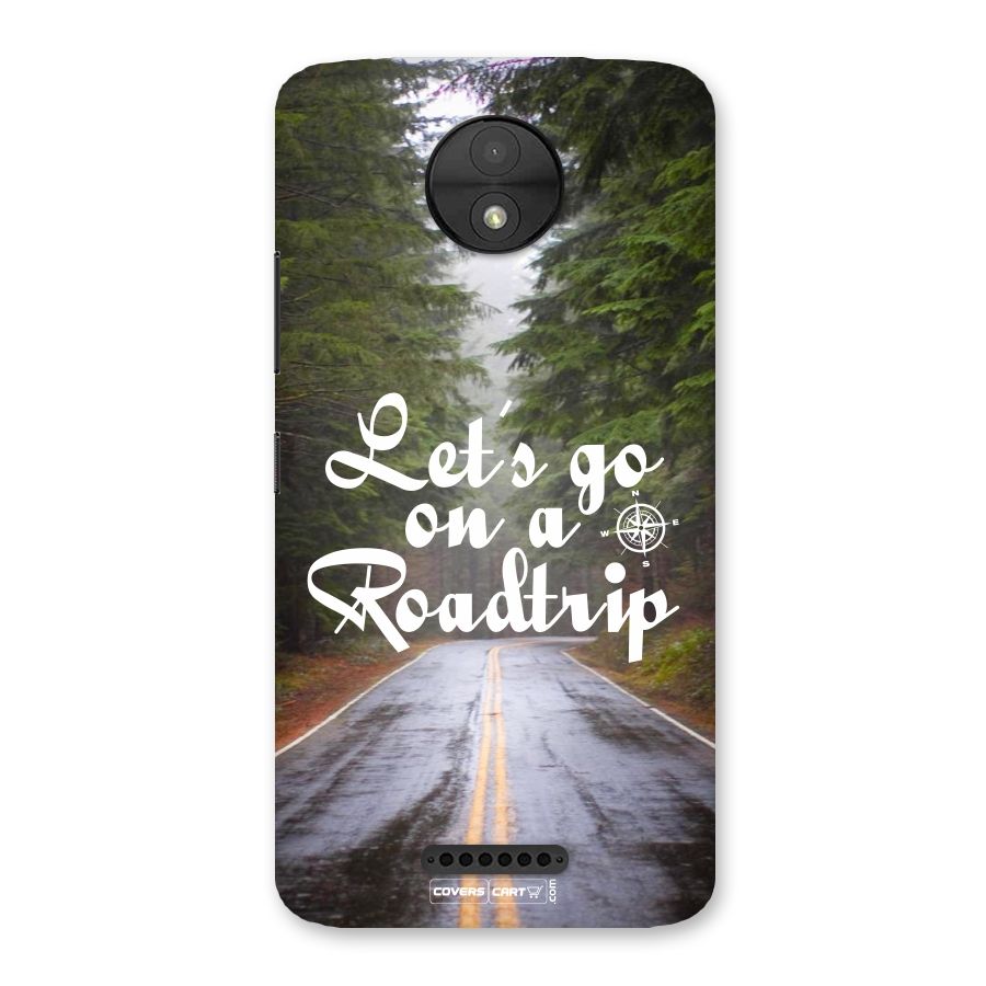 Lets go on a Roadtrip Back Case for Moto C