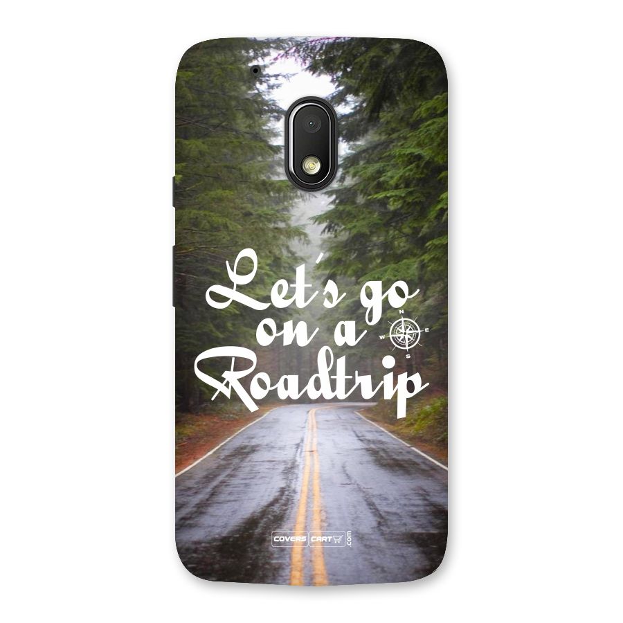 Lets go on a Roadtrip Back Case for Moto G4 Play