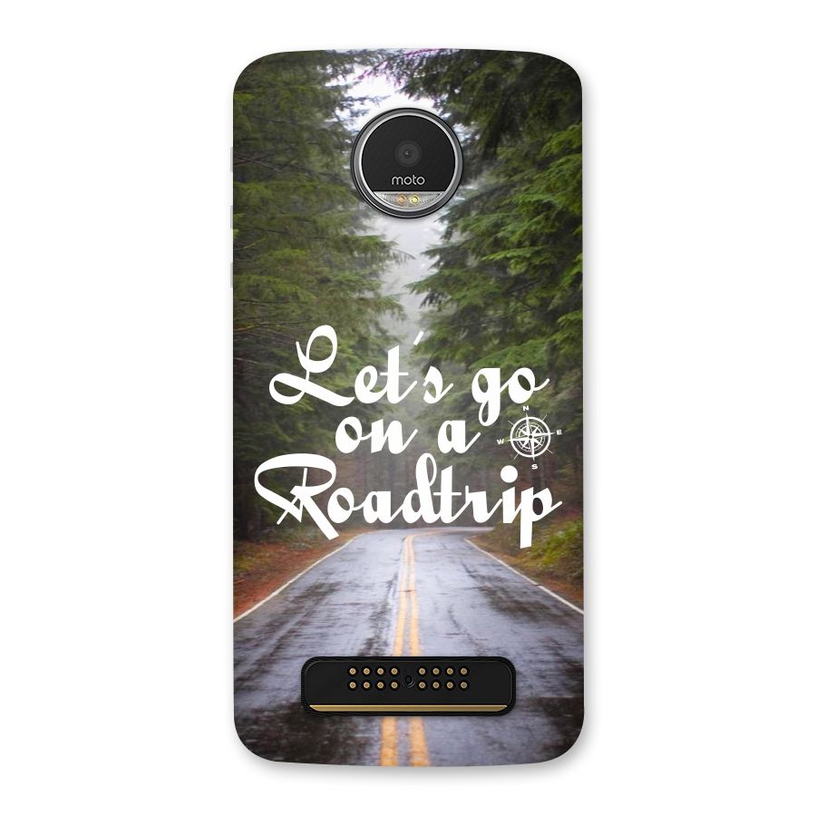 Lets go on a Roadtrip Back Case for Moto Z Play