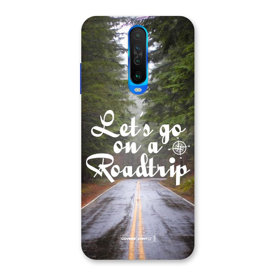 Lets go on a Roadtrip Back Case for Poco X2
