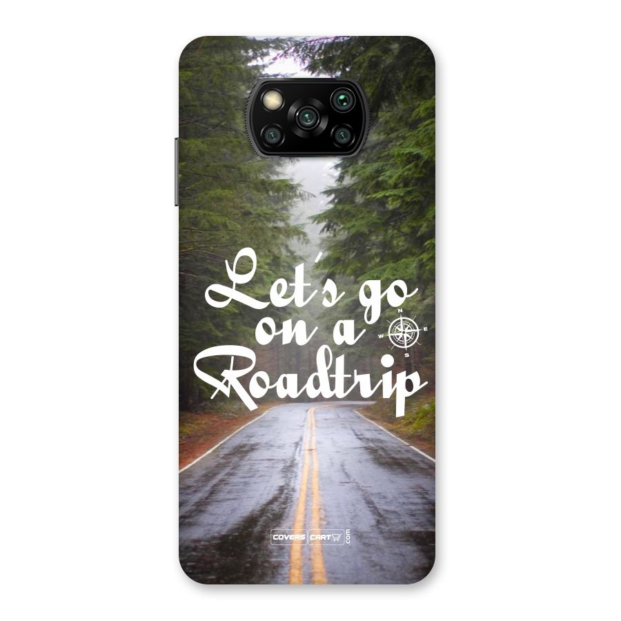 Lets go on a Roadtrip Back Case for Poco X3