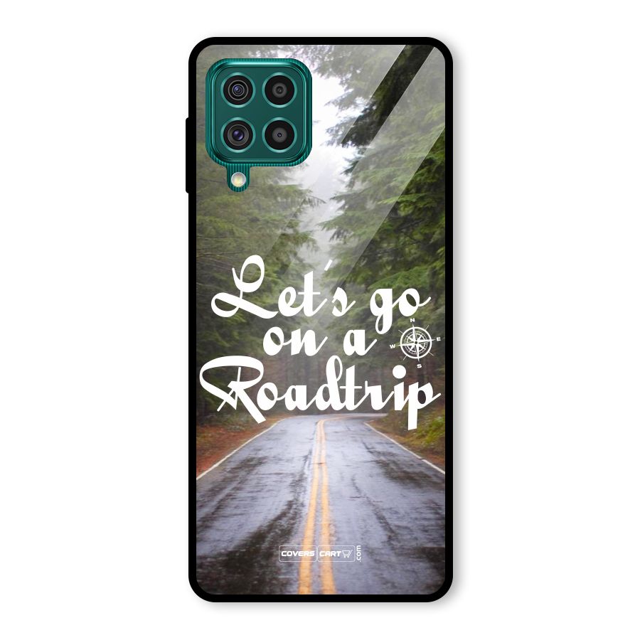 Lets go on a Roadtrip Glass Back Case for Galaxy F62
