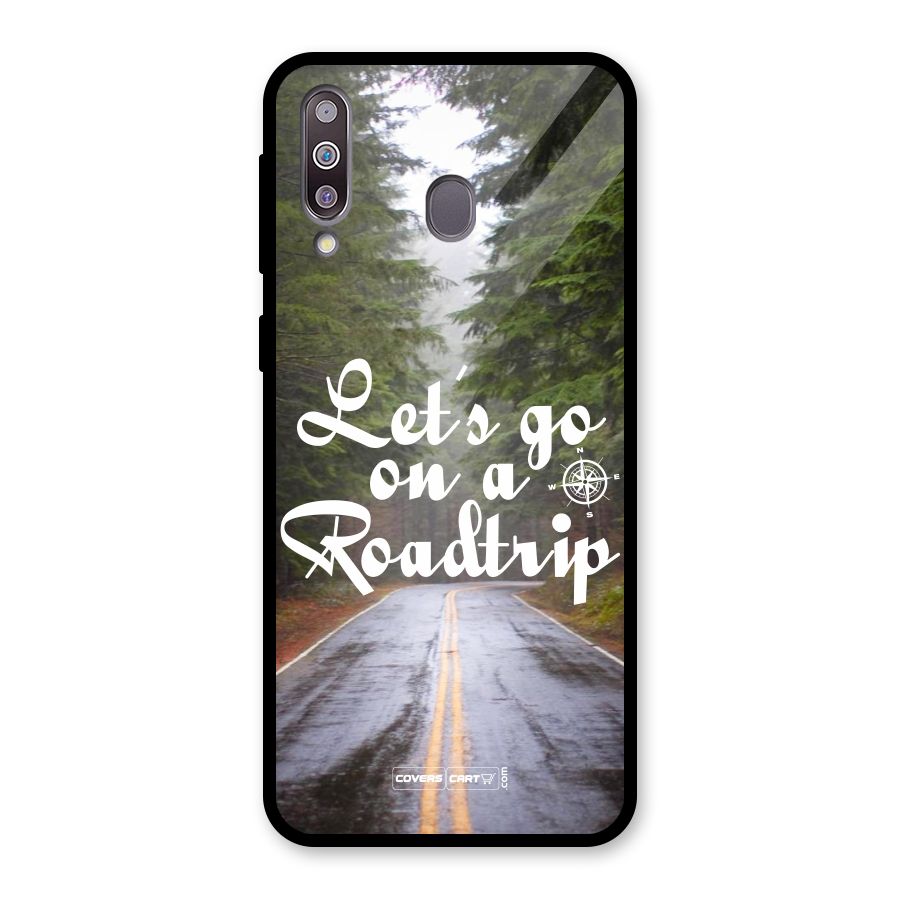 Lets go on a Roadtrip Glass Back Case for Galaxy M30