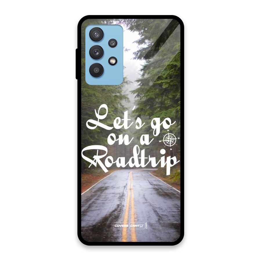 Lets go on a Roadtrip Glass Back Case for Galaxy M32 5G