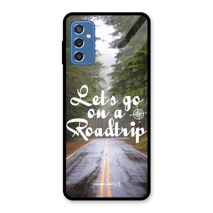 Lets go on a Roadtrip Glass Back Case for Galaxy M52 5G