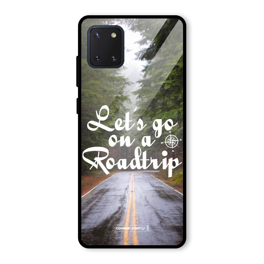 Lets go on a Roadtrip Glass Back Case for Galaxy Note 10 Lite