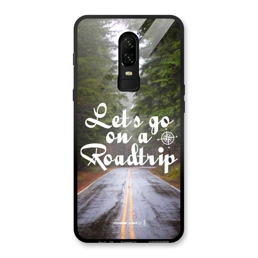Lets go on a Roadtrip Glass Back Case for OnePlus 6