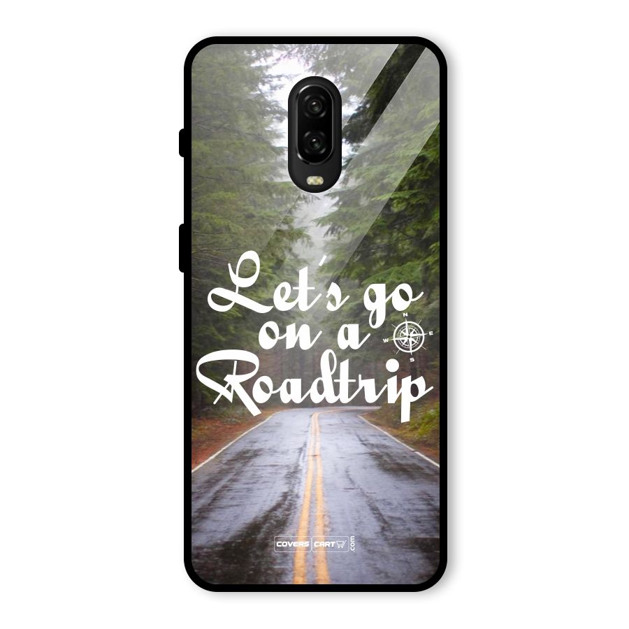 Lets go on a Roadtrip Glass Back Case for OnePlus 6T