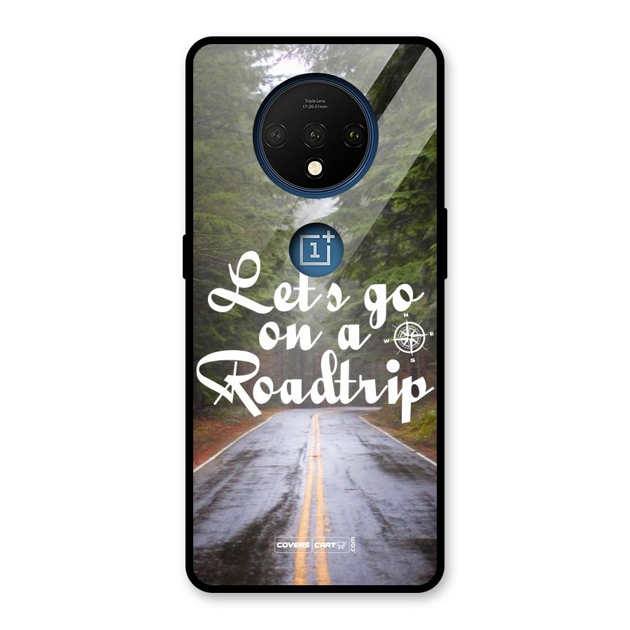 Lets go on a Roadtrip Glass Back Case for OnePlus 7T