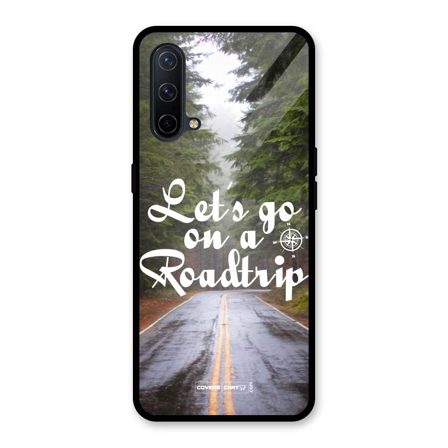 Lets go on a Roadtrip Glass Back Case for OnePlus Nord CE 5G