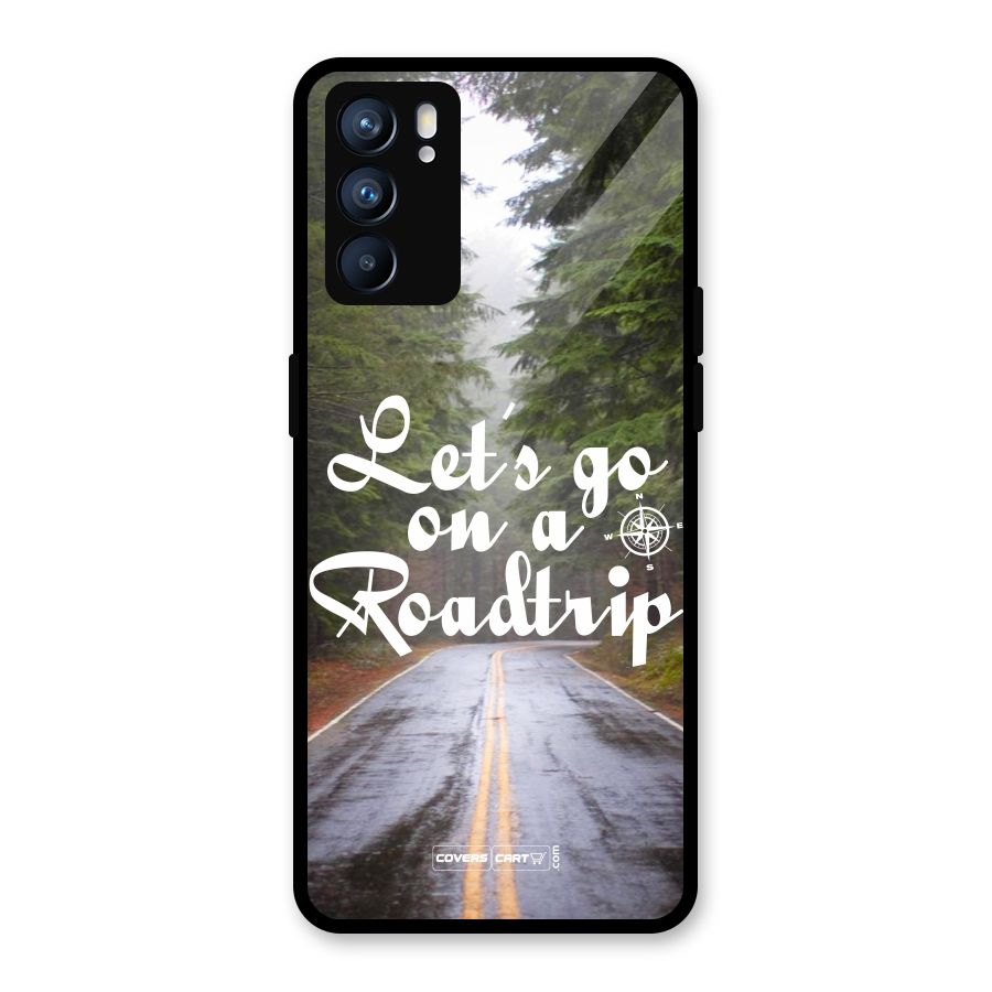 Lets go on a Roadtrip Glass Back Case for Oppo Reno6 5G