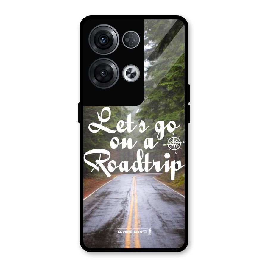 Lets go on a Roadtrip Glass Back Case for Oppo Reno8 Pro 5G