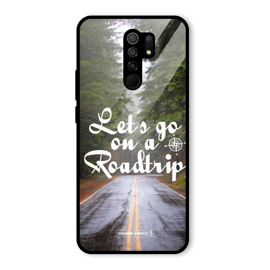 Lets go on a Roadtrip Glass Back Case for Poco M2