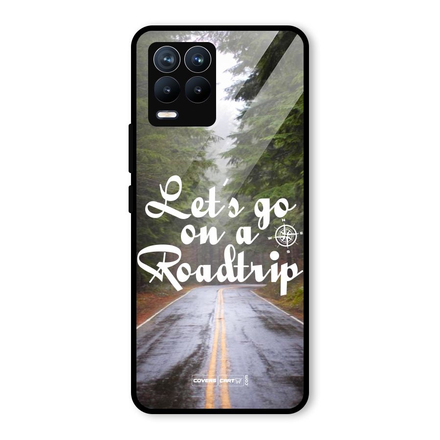 Lets go on a Roadtrip Glass Back Case for Realme 8 Pro