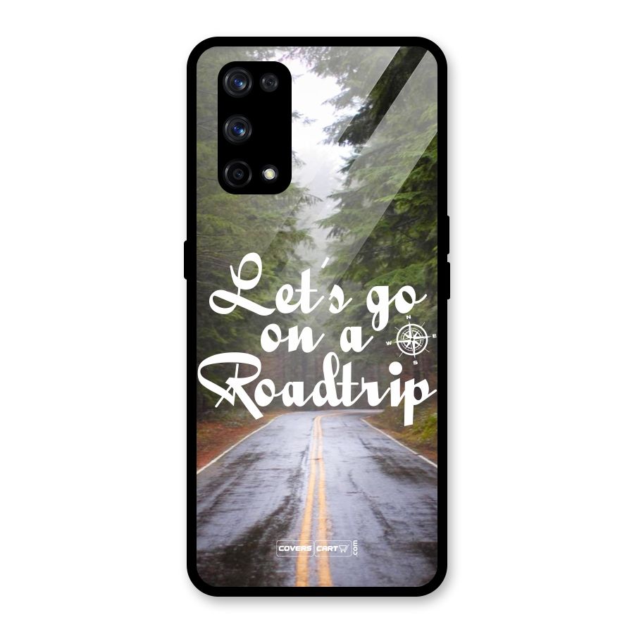 Lets go on a Roadtrip Glass Back Case for Realme X7 Pro