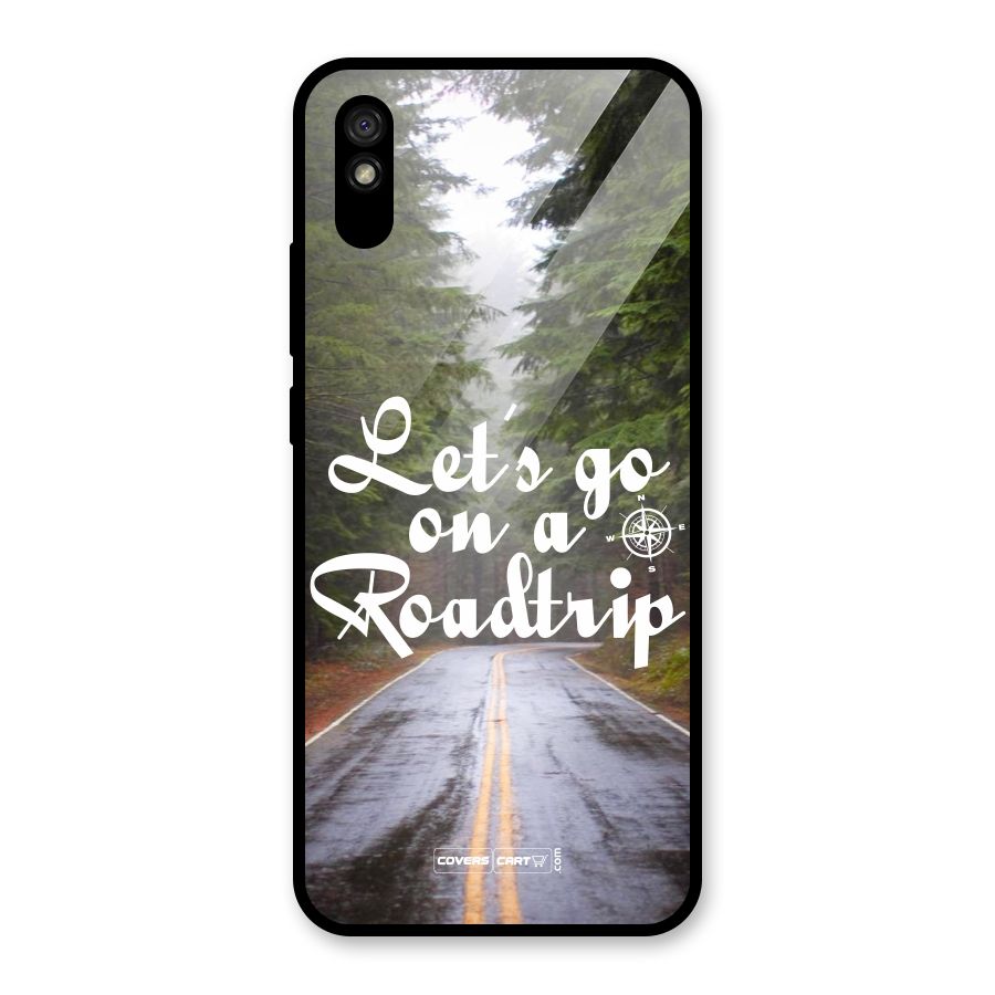 Lets go on a Roadtrip Glass Back Case for Redmi 9i