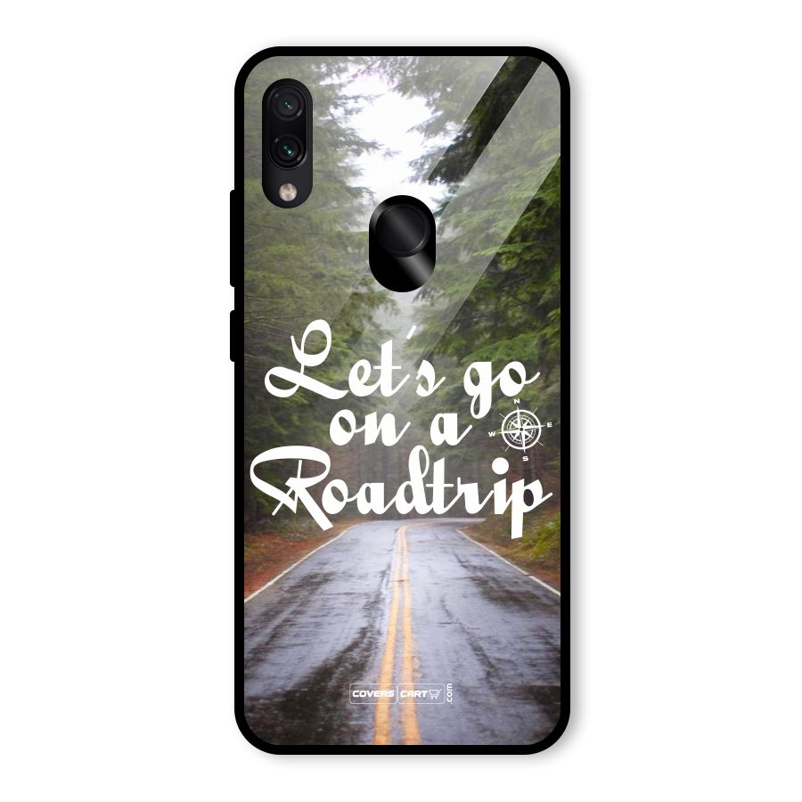 Lets go on a Roadtrip Glass Back Case for Redmi Note 7S