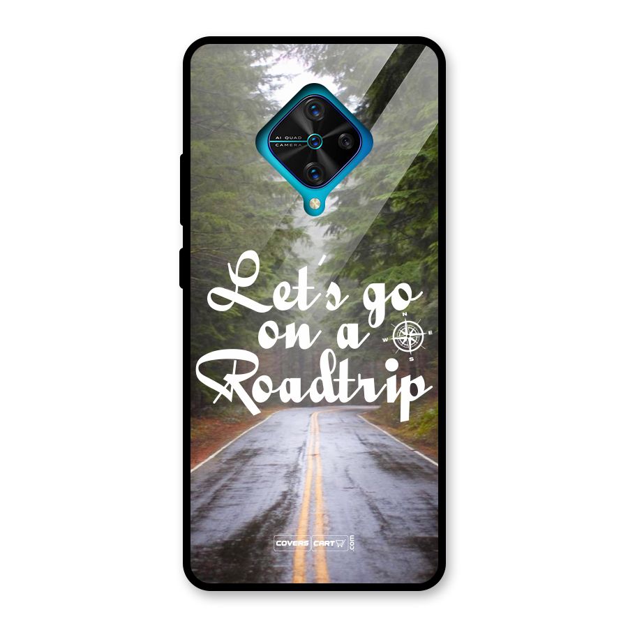 Lets go on a Roadtrip Glass Back Case for Vivo S1 Pro